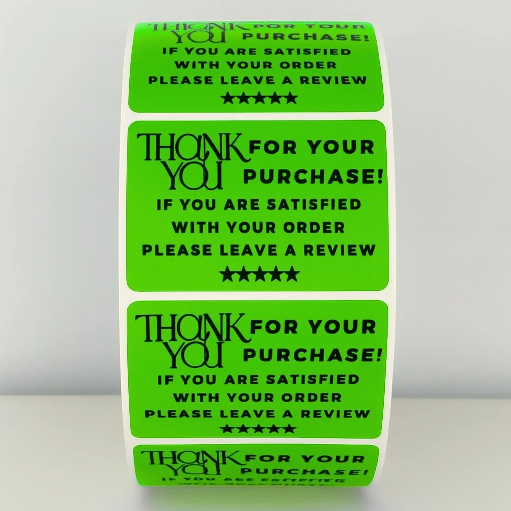 Thank You Stickers Please Leave a Review – Small Business Packaging Labels - Picture 3 of 11